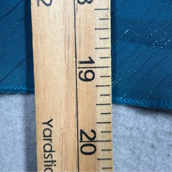 Ally B. Babydoll Sleeveless Tank Top Women's Small Turquoise Shimmer Flowy Y2k - Picture 3 of 9